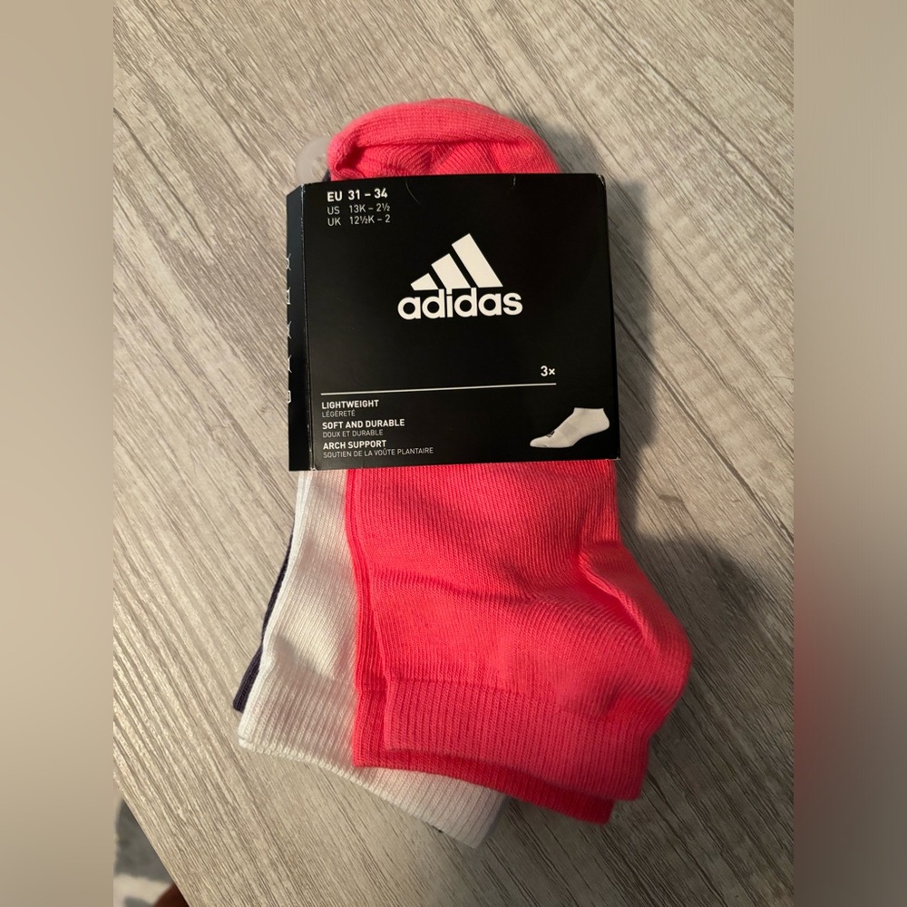3 pack Adidas socks